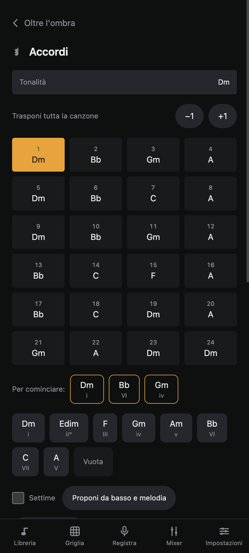 Gli accordi